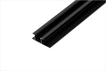 航空纤维墙咔铝合金带灯中条(哑黑氧化)